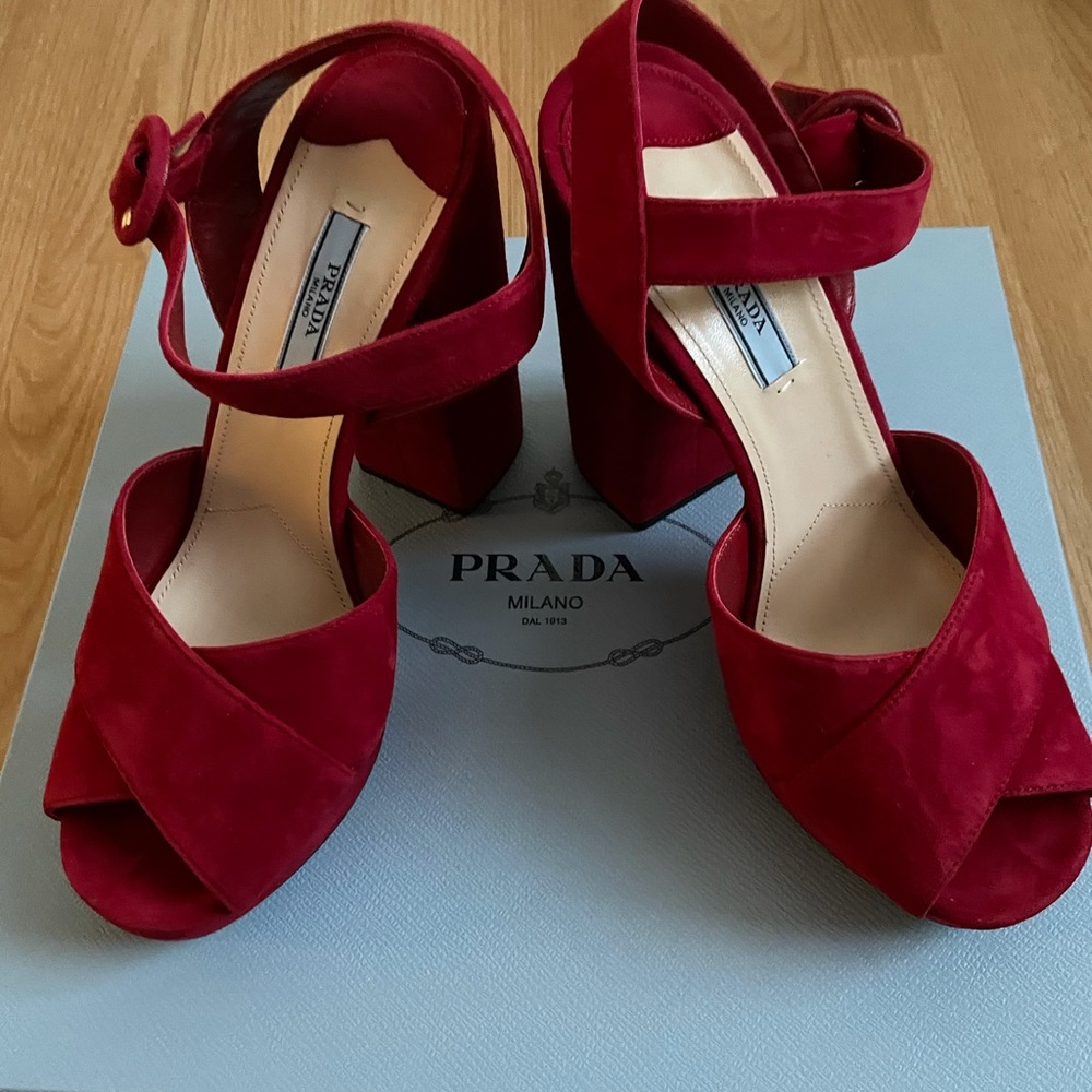 Prada Block Heels